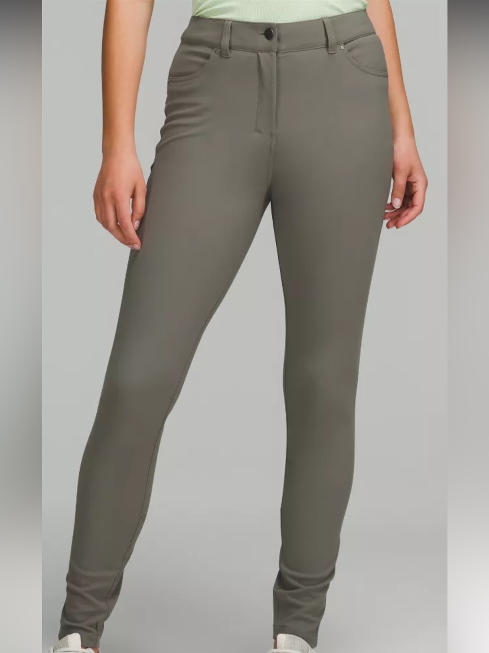 Lululemon Womens Pants 27 Dark Gray City Sleek 5 Pocket Stretch LW5EJ8S